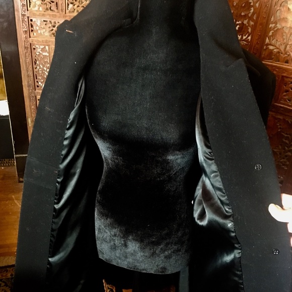 :: Preston & York Black Trench Coat - Picture 3 of 8